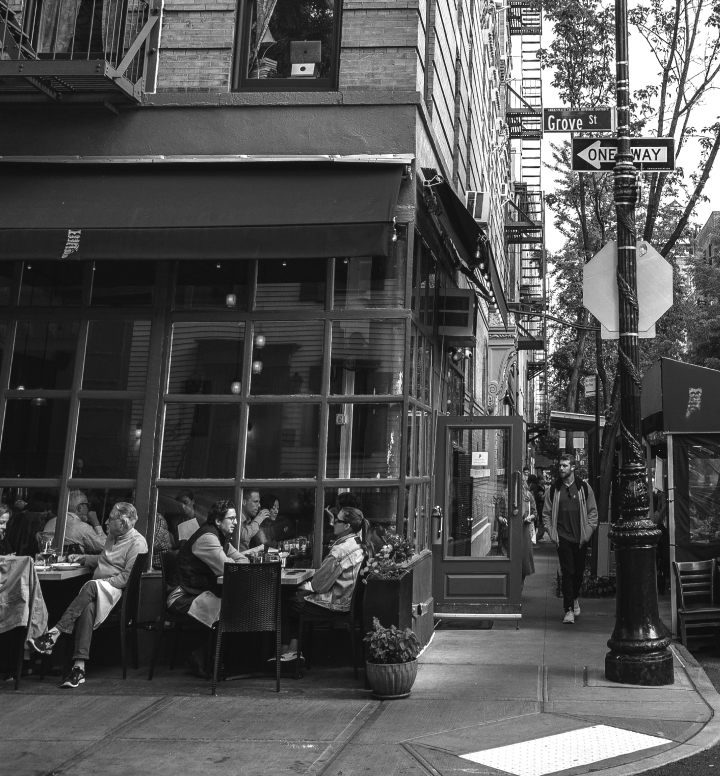 Outside dining